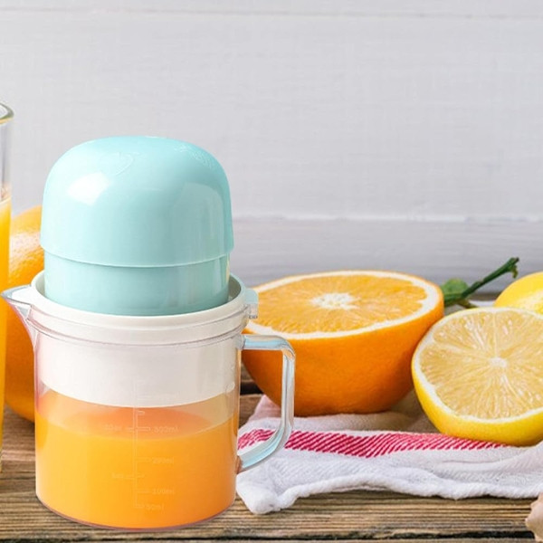 Соковитискач ручний з чашкою Блакитний, фото 1