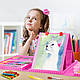 Набір для малювання для дітей з мольбертом, що містить 208 предметів. (рожевий) - фото 5 - id-p2306432505
