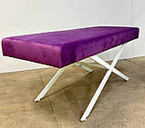 Стіл косметологічний - Анатомічна кушетка масажна посилена на металевих ніжках MR-КА01-04, фото 2