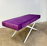 Стіл косметологічний - Анатомічна кушетка масажна посилена на металевих ніжках MR-КА01-04, фото 5