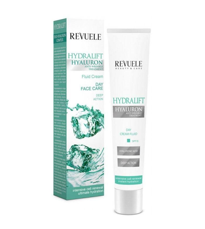 Денний крем-флюїд для обличчя Revuele Hydralift Hyaluron Day Cream Fluid SPF 15, фото 1