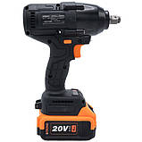 Гайковерт ударний акумуляторний Stromo AWA25 ( 600Hm ) (2 АКБ 20В 4Аг), фото 4