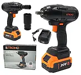 Гайковерт ударний акумуляторний Stromo AWA25 ( 600Hm ) (2 АКБ 20В 4Аг), фото 2