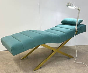 Кушетка анатомічна з регульованою висотою НІЖОК та ПІДГОЛОВНИКОМ кушетка для лешмейкера MR_04 NEW LINE/G