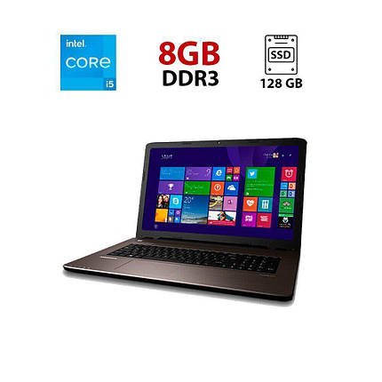 Ноутбук Medion Akoya E7416/ 17.3" (1600x900)/ Core i5-5200U/ 8 GB RAM/ 128 GB SSD/ HD 5500/ АКБ 0%, фото 1