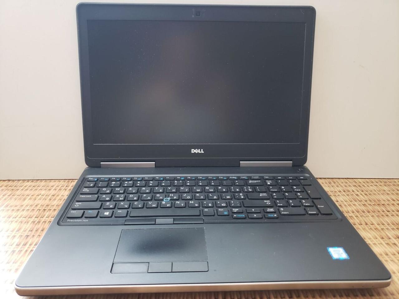 Б/в Ноутбук Dell Precision 7520 15.6" 1920x1080| i7-6820HQ| 32GB RAM| 256GB SSD+750GB HDD| Quadro M1200 4GB