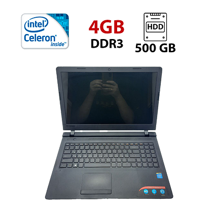 Ноутбук Lenovo IdeaPad 100-15/ 15.6" (1366x768)/ Celeron N2840/ 4 GB RAM/ 500 GB HDD/ HD, фото 1