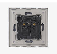 Розетка з кришкою 1DAL | Сірий (P86-STCR.GR), фото 5