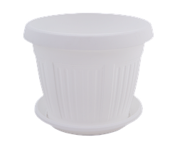 Вазон "Терра" із підст. 40х30см. (білий) 22,7 л