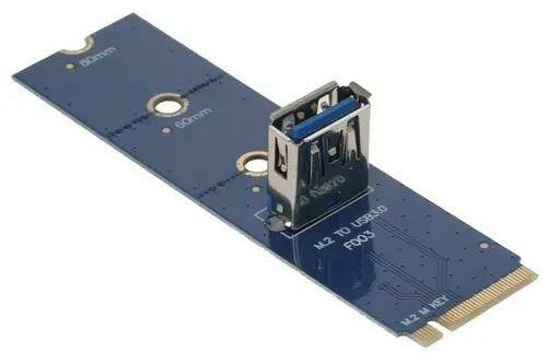 Перехідник M2 to USB 3.0 під райзер M.2 to PCI-E, фото 1