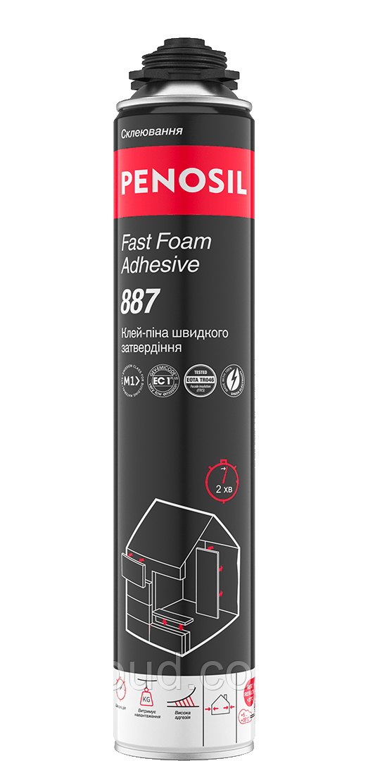 Клей піна PENOSIL Fast Foam Adhesive 887 бістого схоплювання 120 секунд