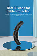 Органайзер для кабелю Vention 5 Ports Desktop Cable Manager Black 2 Pack (KBRB0-2), фото 3