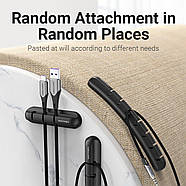 Органайзер для кабелю Vention 5 Ports Desktop Cable Manager Black 2 Pack (KBRB0-2), фото 8