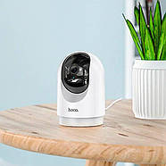 IP-камера відеоспостереження HOCO D1 indoor PTZ HD camera White, фото 8