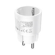 Смарт-розетка HOCO AC16 Veloz smart socket (EU/GER) White, фото 6