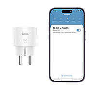 Смарт-розетка HOCO AC16 Veloz smart socket (EU/GER) White, фото 7