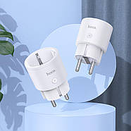 Смарт-розетка HOCO AC16 Veloz smart socket (EU/GER) White, фото 8
