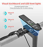 Електросамокат E-Fox ES850 8.5" 350W, 10,4Ah, 30km, 32km/h, Black-Grey, фото 5