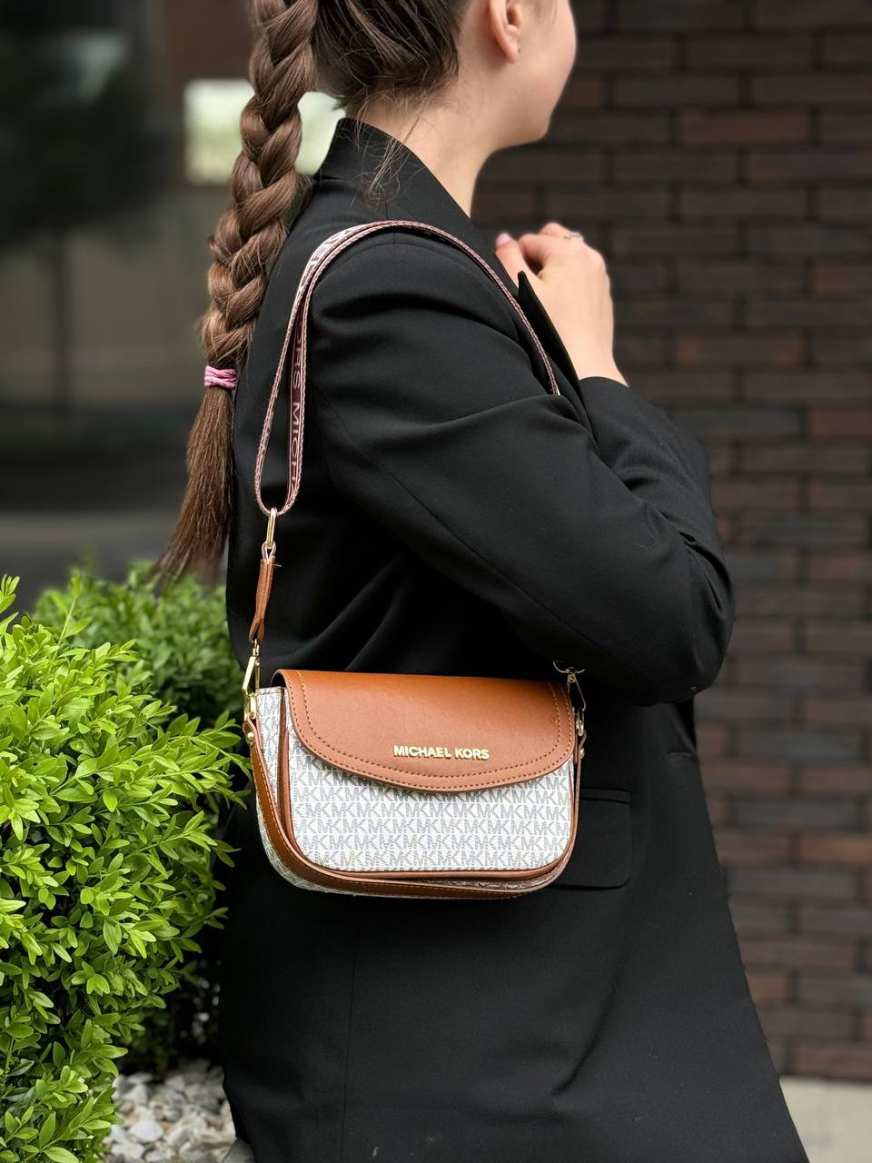 Сумка Michael Kors коричнева, фото 1