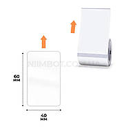 Етикетки NIIMBOT TT40*60-125 Transparent For B1/B21/B3S (A2G88318501), фото 3