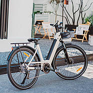 Електровелосипед OKAI EB10 Beige 28', 250(500)W, 14.4Ah, 100km, 25km\h, NFC, App, 30kg, фото 3