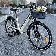 Електровелосипед OKAI EB10 Beige 28', 250(500)W, 14.4Ah, 100km, 25km\h, NFC, App, 30kg, фото 9