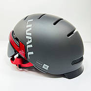 Захисний шолом Livall BH51M NSO (M) Black (54-58см), акустика JBL, мікрофон, сигнали поворотів та стопів,, фото 6