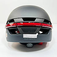Захисний шолом Livall BH51M NSO (M) Black (54-58см), акустика JBL, мікрофон, сигнали поворотів та стопів,, фото 7