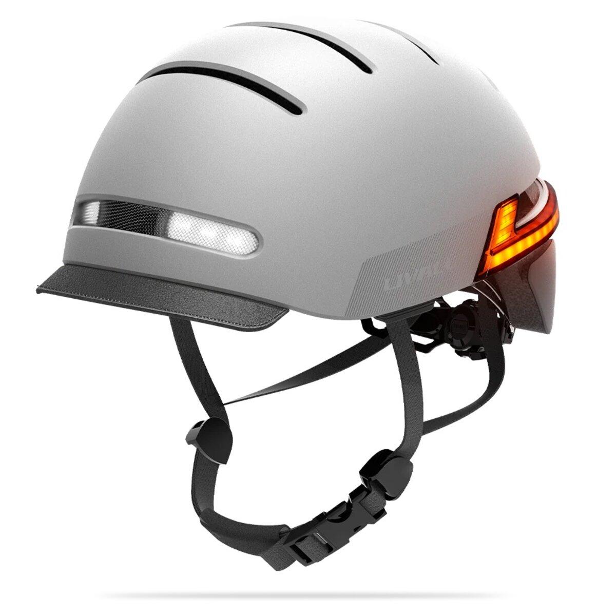 Захисний шолом Livall BH51M NEO (L) Sandstone Grey (57-61см), акустика, мікрофон, сигнали поворотів та стопів,