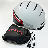 Захисний шолом Livall BH51M NEO (L) Sandstone Grey (57-61см), акустика, мікрофон, сигнали поворотів та стопів,, фото 7