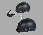 Захисний шолом Livall C21 (L) Midnight Black (57-61см), сигнал стопів, фото 3