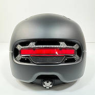 Захисний шолом Livall C21 (L) Midnight Black (57-61см), сигнал стопів, фото 5