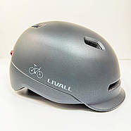 Захисний шолом Livall C20 (L) Midnight Black (57-61см), сигнал стопів, фото 5