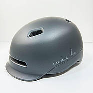 Захисний шолом Livall C20 (L) Midnight Black (57-61см), сигнал стопів, фото 6