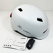Захисний шолом Livall C20 (M) White (54-58см), сигнал стопів, фото 9