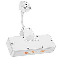 Мережевий подовжувач HOCO  AC12A Reise 2-position expansion socket(PD30W/1C3A) Black, фото 4