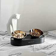 Годівниця PETKIT Fresh Nano Metal 15° Adjustable Cat Feeding Bowl (P5201), фото 6
