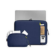 Чохол для ноутбука Defender-A13 Laptop Sleeve Kit Navy Blue 16 Inch (A13F2BV), фото 5