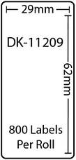 Білі термоетикетки з адресою DK-11209, 29 x 62 мм. Сумісні з принтерами Brother (3 шт.), Amazon, Німеччина, фото 3