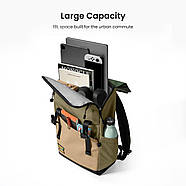 Рюкзак Tomtoc Slash-T64 Flip Laptop Backpack Green 15.6 Inch/18L (T64M1T1GC), фото 5