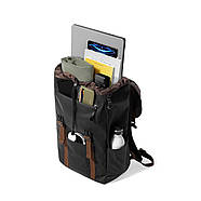 Рюкзак Tomtoc VintPack-TA1 22L Laptop Backpack Black 15.6 Inch/22L (TA1M1D1), фото 5