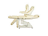 Косметологічна електрокрісло-кушетка для косметолога DM-2341-2M бежева кушетка на 2-х моторах, фото 3