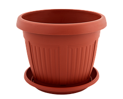 Вазон "Терра" з підст. 40*30см. (теракот) 22,7 л