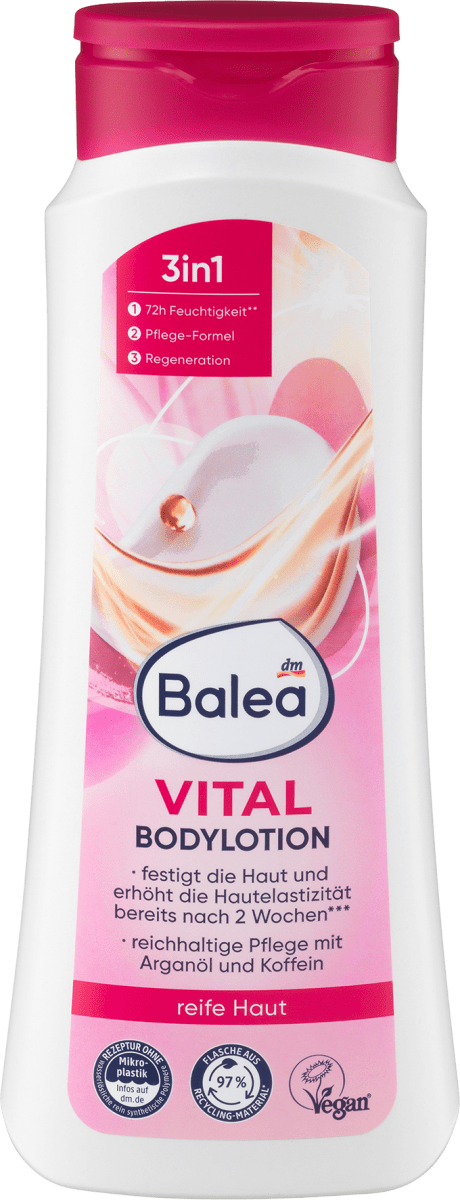Лосьйон для тіла Balea Vital для зрілої шкіри 400 мл, фото 1