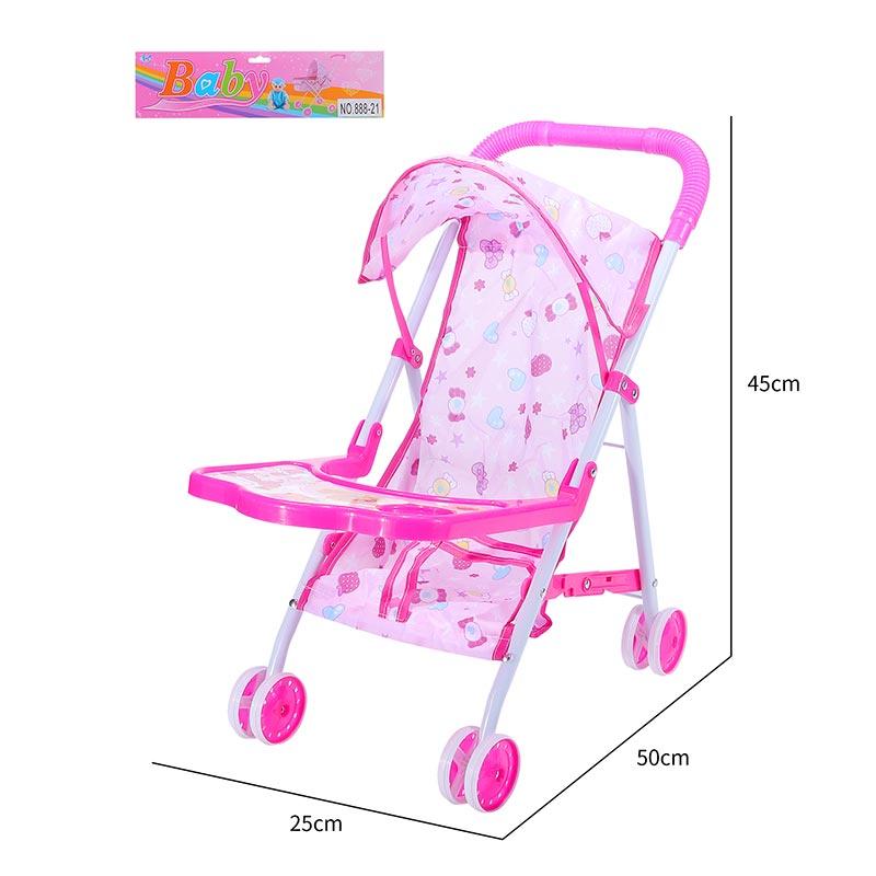 Коляска для ляльки 888-21 з козирком та столиком 255045см, фото 1