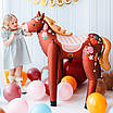 Party Deco  110*126 см Ходячка Конь. Фольгована куля, В УП, фото 2