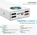 УМБ Baseus 65Вт 30 000 mAh Amblight Digital Display Quick Charge 65Вт,  Білий, фото 7