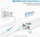 УМБ Baseus 65Вт 30 000 mAh Amblight Digital Display Quick Charge 65Вт,  Білий, фото 8