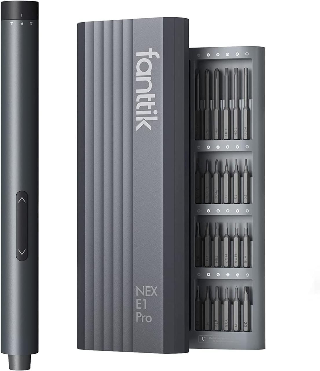 Електровикрутка для точних робіт Fanttik NEX E1 PRO набір 24 в 1, для ремонту камери, телефону, годинника, ноутбука, дрона