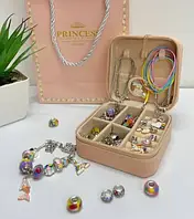 Набор для создания браслетов Pandora с 3-мя браслетами и 60-мя шармами в подарочном ящике 4428-2